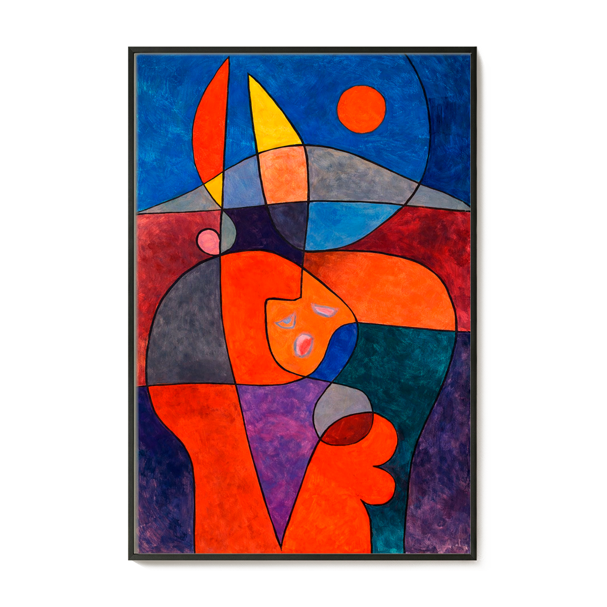 Quadro Decorativo Pôster Canvas Abstrato Geométrico Paul Klee 1933